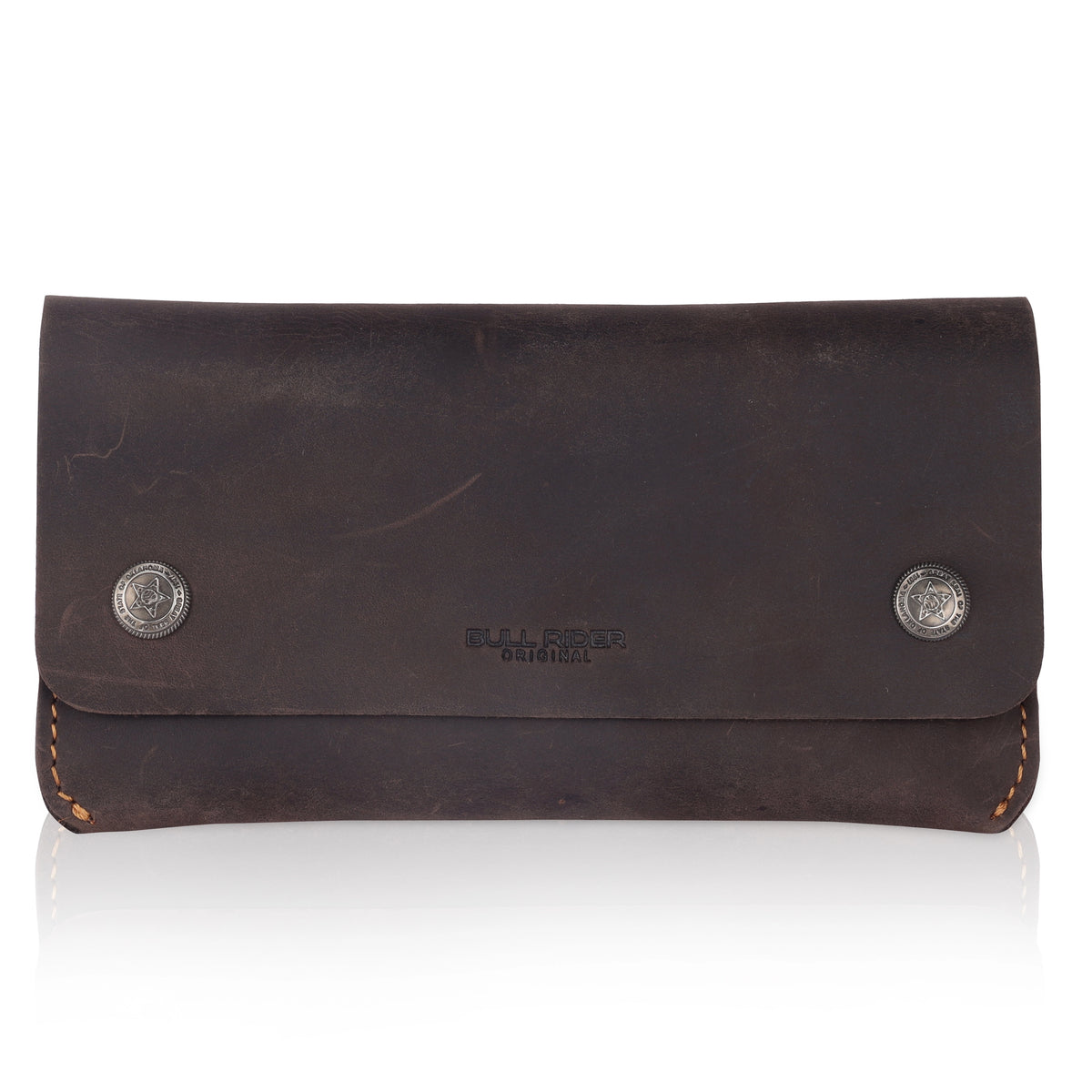 LADIES CLUTCH WALLET IN OIL PULL-UP LEATHER