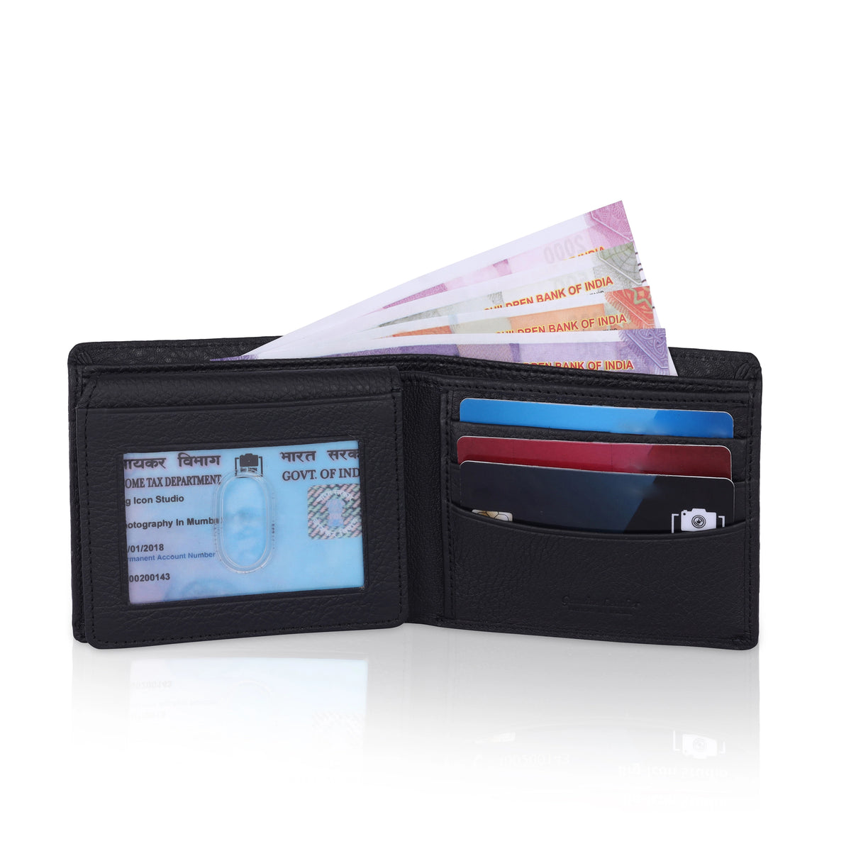 MENS ITALIAN LEATHER WALLET with id slot