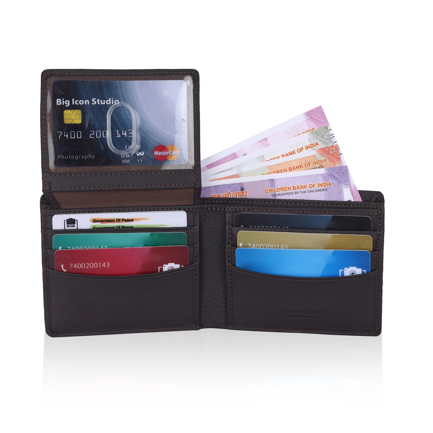 MENS ITALIAN LEATHER WALLET with id slot