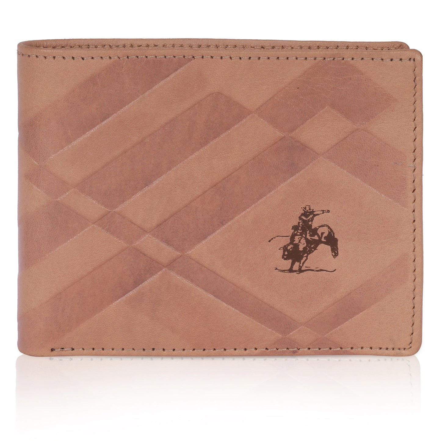 MENS CROSS DESIGN NEWBUCK LEATHER WALLET