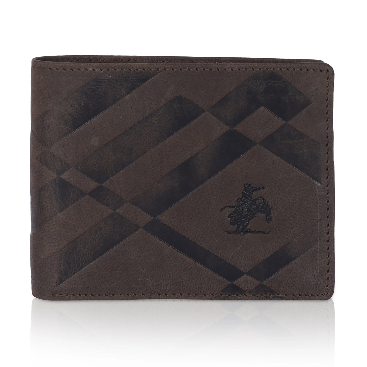 MENS CROSS DESIGN NEWBUCK LEATHER WALLET