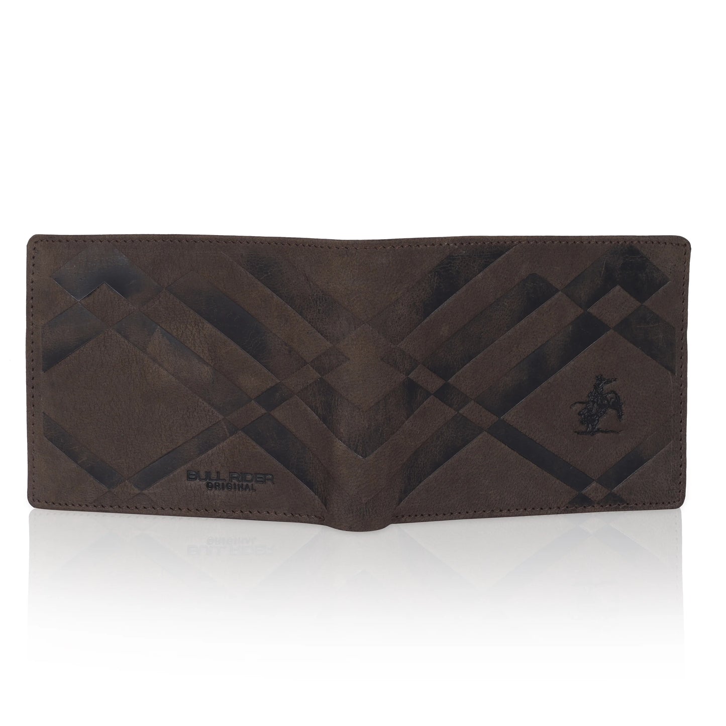 MENS CROSS DESIGN NEWBUCK LEATHER WALLET