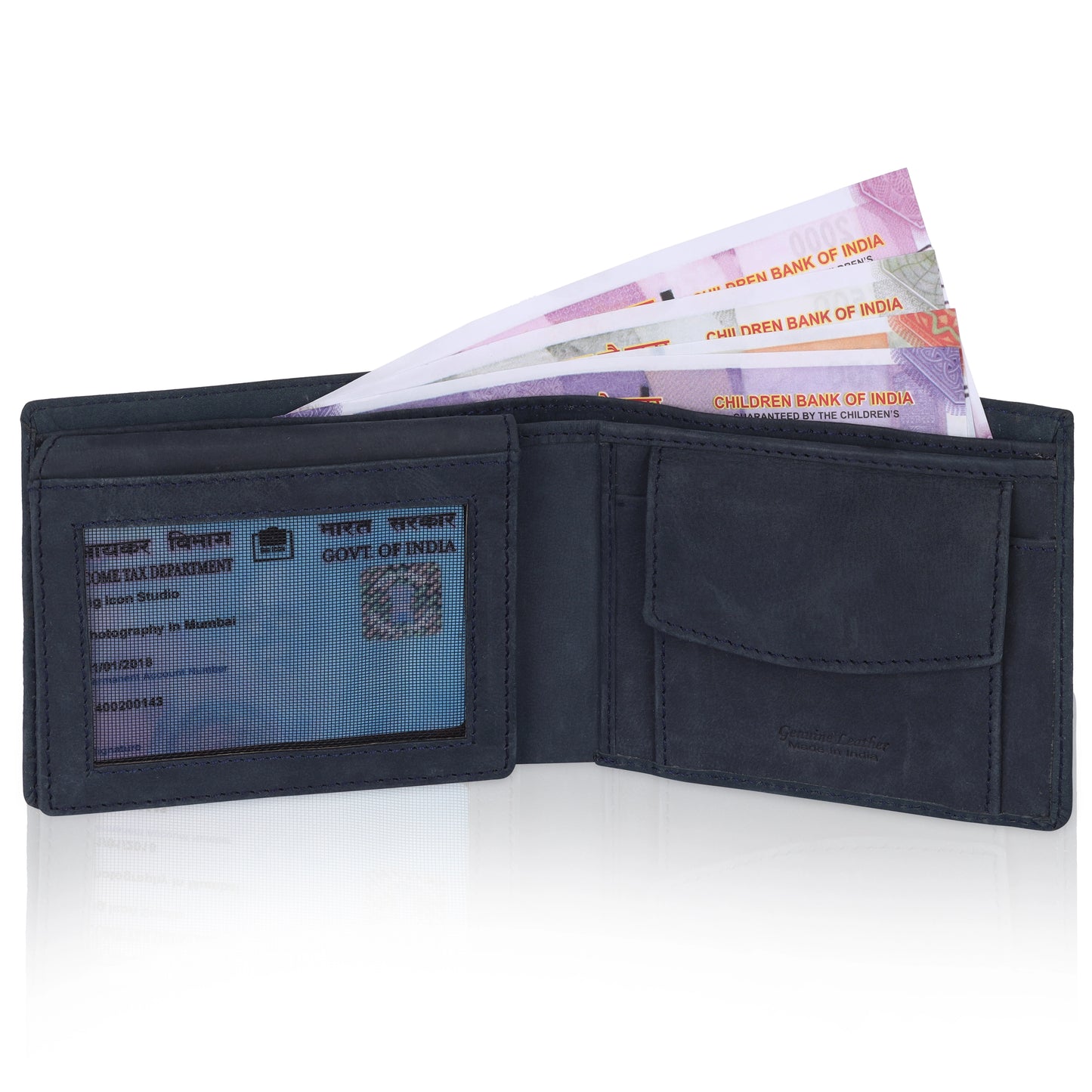 MENS CROSS DESIGN NEWBUCK LEATHER WALLET