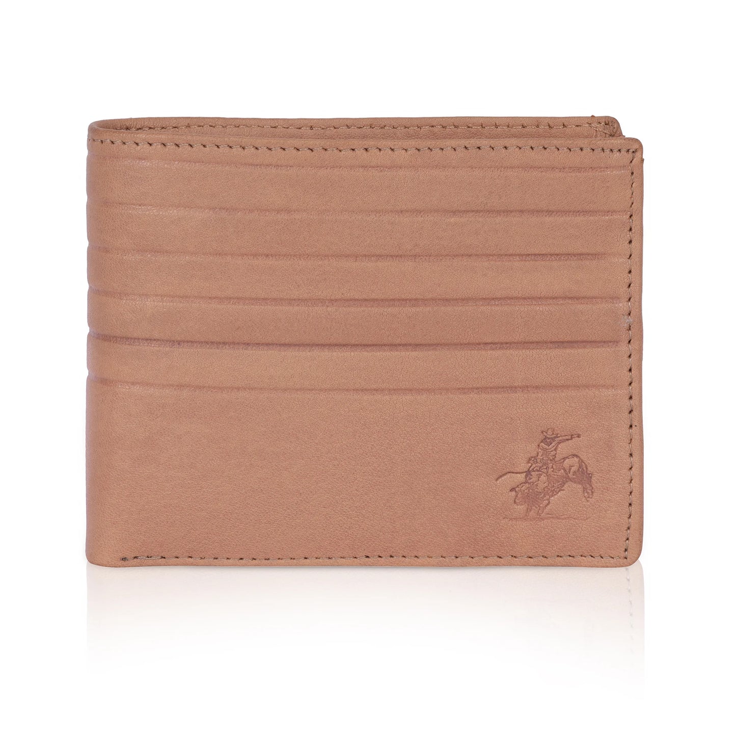 MENS 5LINE DESIGN NEWBUCK LEATHER WALLET