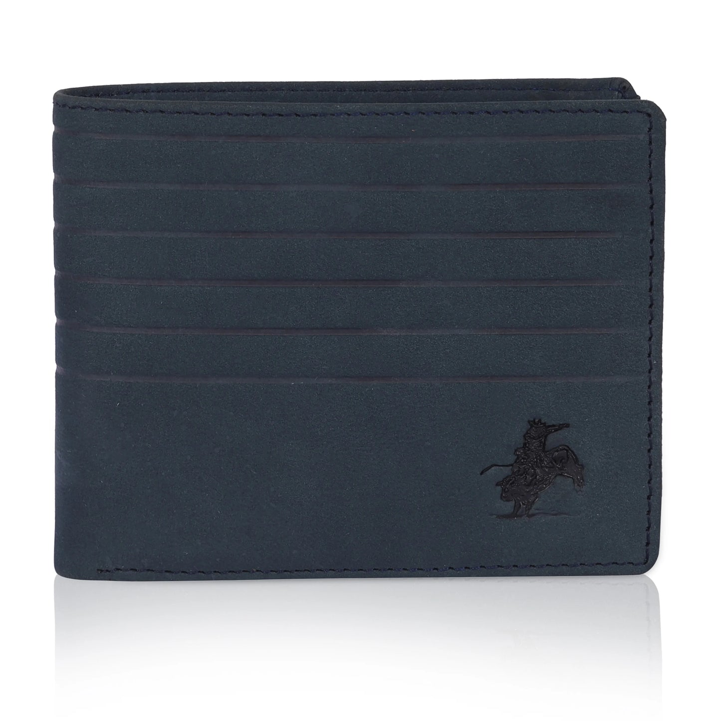 MENS 5LINE DESIGN NEWBUCK LEATHER WALLET