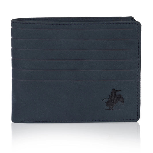 MENS 5LINE DESIGN NEWBUCK LEATHER WALLET