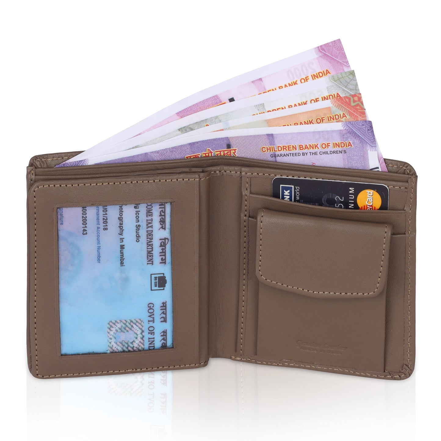 MENS LEATHER WALLET IN VERTICAL