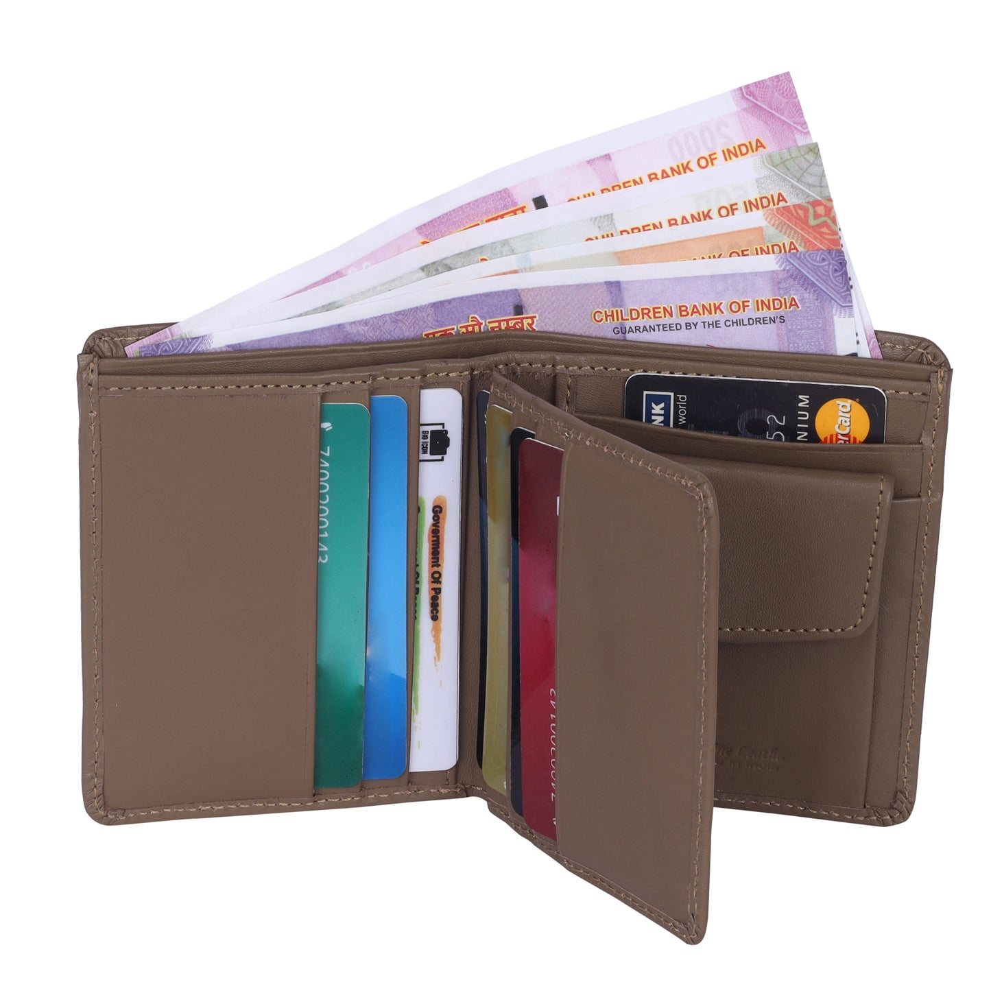 MENS LEATHER WALLET IN VERTICAL