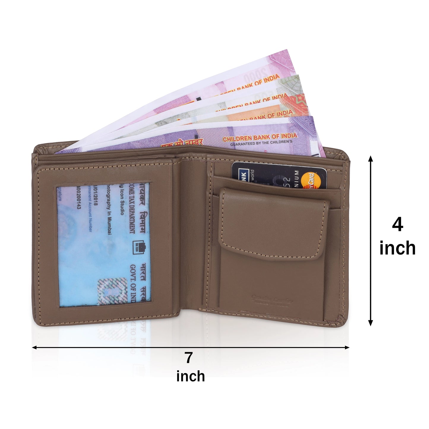 MENS LEATHER WALLET IN VERTICAL