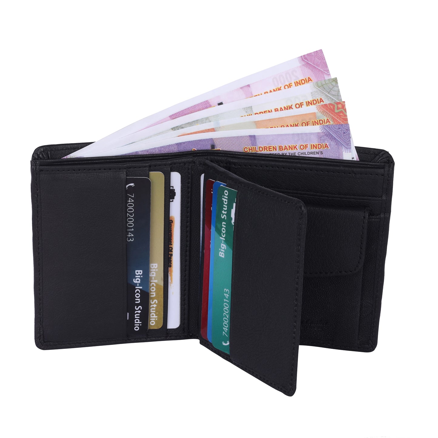 MENS LEATHER WALLET IN VERTICAL