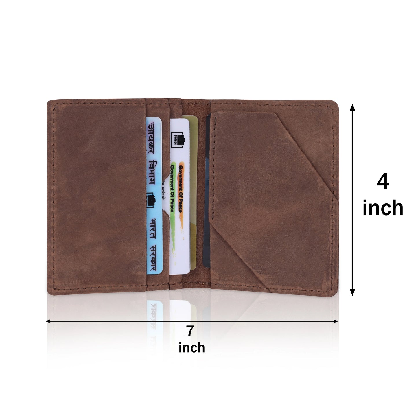 UNISEX ANTIQUE LEATHER CARD HOLDER