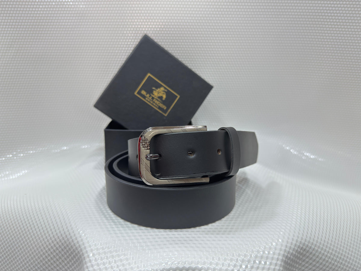 Matt Black formal belt for mens