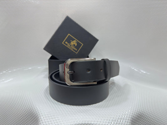 Matt Black formal belt for mens