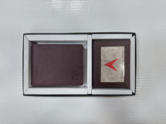 Wallet and card holder with id slot